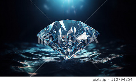 AI-generated content. Rich Dimond Reflection...のイラスト素材 [110794854] - PIXTA