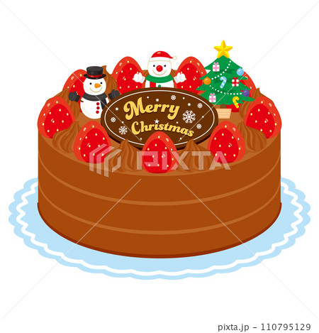 クリスマスチョコレートケーキ	 110795129