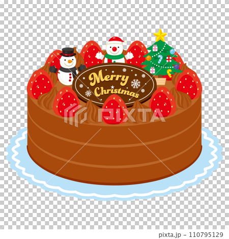クリスマスチョコレートケーキ	 110795129
