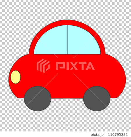 かわいいクルマのアイコンイラスト 110795222