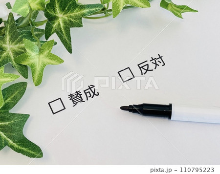 賛成？反対？どっち？ 110795223