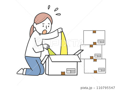 転居して荷物が片付かないイメージ 110795547