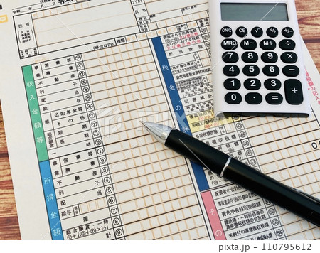 確定申告する 確定申告する 110795612