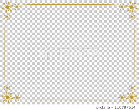 Snowflake/winter/antique/frame/frame/material/illustration/gold Snowflake/winter/antique/frame/frame/material/illustration/gold 110797614