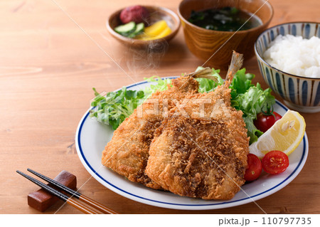 アジフライ定食 110797735