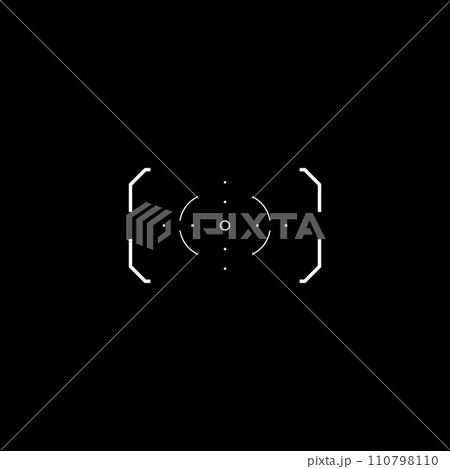 Cyberpunk style target, aim, sight. 110798110