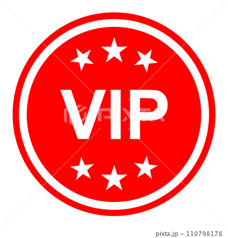 VIP icon vector for graphic design, logo, website, social media, mobile app, UI VIP icon vector for graphic design, logo, website, social media, mobile app, UI 110798178