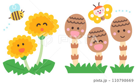 タンポポとつくし タンポポとつくし 110798669