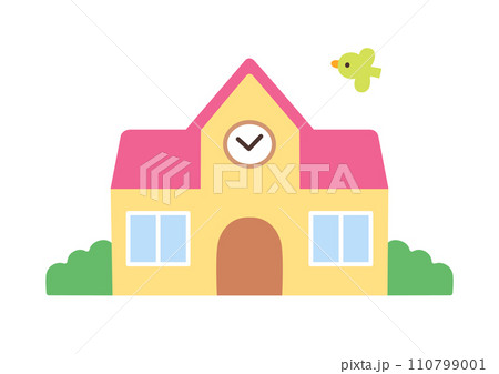 時計のある園舎 110799001