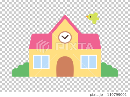 時計のある園舎 110799001