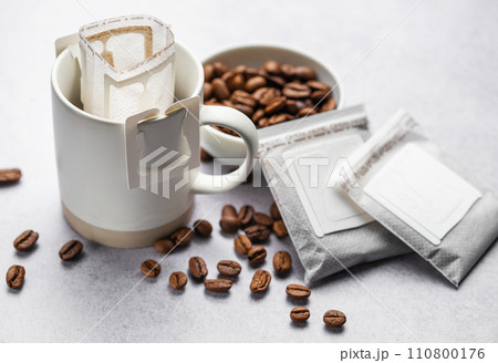 A  cup of freshly brewed drip coffee 110800176