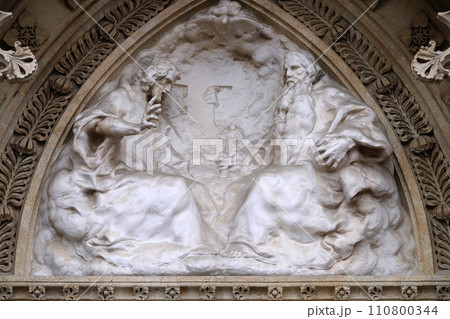 Holy Trinity, portal of the Zagreb cathedral 110800344