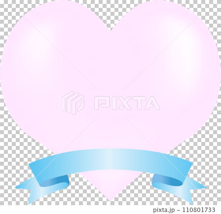Three-dimensional heart frame White Day Valentine's Day background illustration material 110801733