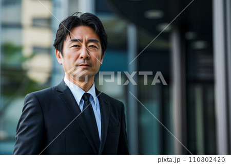 中高年のビジネスマン上司「AI生成画像」 中高年のビジネスマン上司「AI生成画像」 110802420