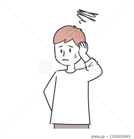 期待が外れた男性 110803065