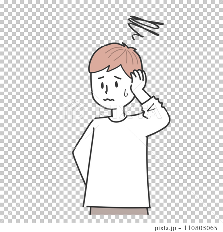 期待が外れた男性 110803065