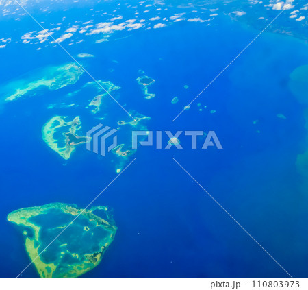 Aerial view of the Thousand Islands, North Jakarta 110803973