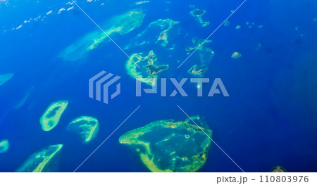 Aerial view of the Thousand Islands, North Jakarta 110803976