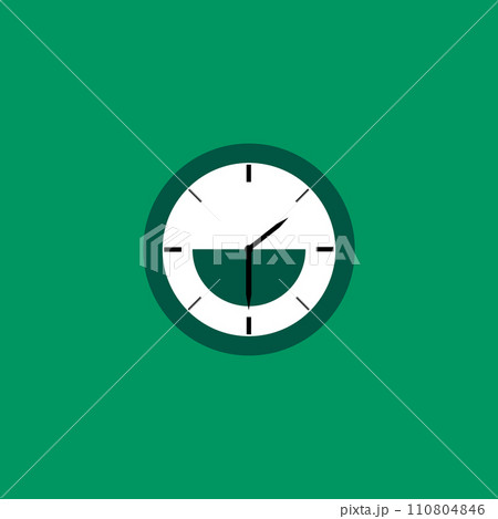 Vector clock icon. Schedule, appointment, important date concept. Modern flat design illustration. 110804846