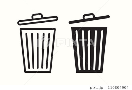 trash can bin vector illustration trash can bin vector illustration 110804904