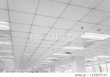 fluorescent lamp on the modern ceiling 110807532