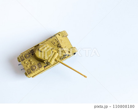 World war 2 tank model toy isolated on white background 110808180