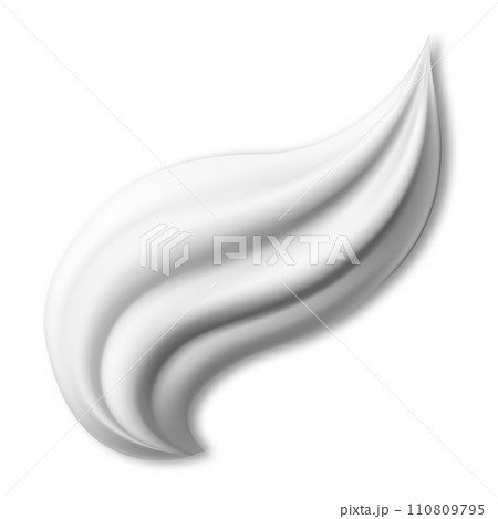 Cosmetic cream smear. Liquid face cream swatch 110809795