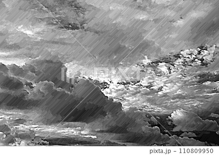 3D画像パステル調アート真夏の入道雲積螺雲42 3D画像パステル調アート真夏の入道雲積螺雲42 110809950