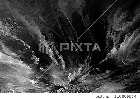 3D画像パステル調アート真夏の入道雲積螺雲46 110809954