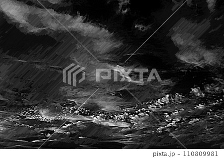 3D画像パステル調アート真夏の入道雲積螺雲34 3D画像パステル調アート真夏の入道雲積螺雲34 110809981