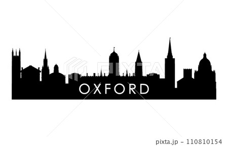 Oxford UK skyline silhouette.  110810154