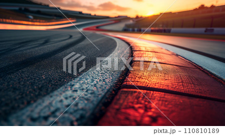 モータースポーツのレース場	 110810189