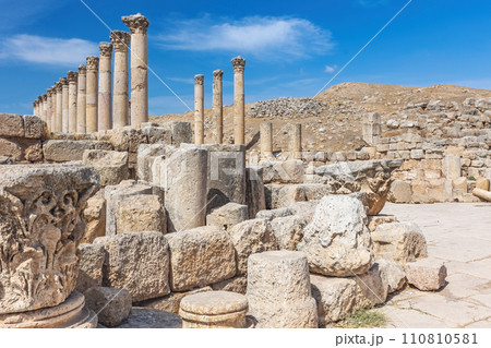 South Decumanus at Jerash . Jordan. South Decumanus at Jerash . Jordan. 110810581