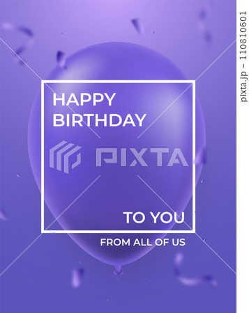Happy Birthday design for poster 110810601