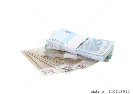 PNG, Stacks of American cash money, isolated on white background 110812919