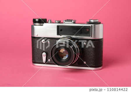 Retro camera, photo shooting on retro camera 110814422