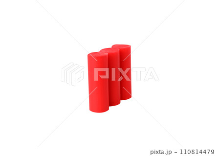 PNG, a piece of red plasticine, isolated on a white background. PNG, a piece of red plasticine, isolated on a white background. 110814479