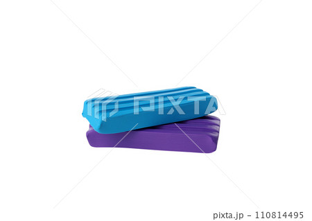 PNG, a set of colored plasticine, isolated on a white background. PNG, a set of colored plasticine, isolated on a white background. 110814495