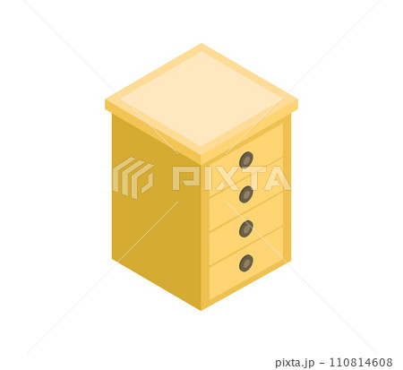 Isometric bedside table Isometric bedside table 110814608
