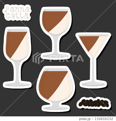 Illustration on theme fresh fruit tasty jelly panna cotta of various ingredients Illustration on theme fresh fruit tasty jelly panna cotta of various ingredients 110816152