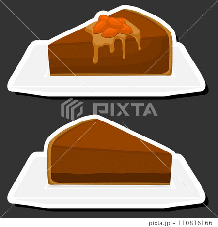 Illustration on theme fresh sweet tasty cheesecake of consisting various ingredients 110816166