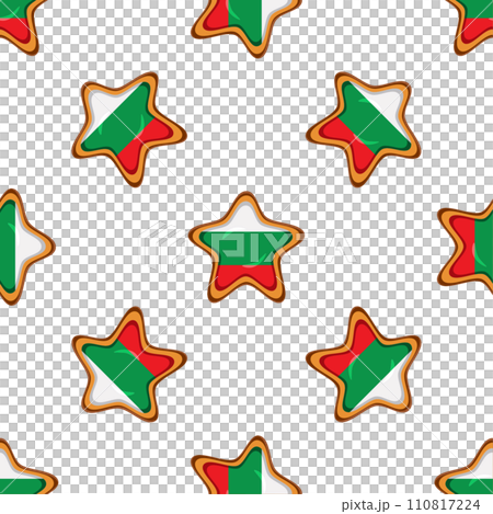 Pattern cookie with flag country Bulgaria in tasty biscuit 110817224