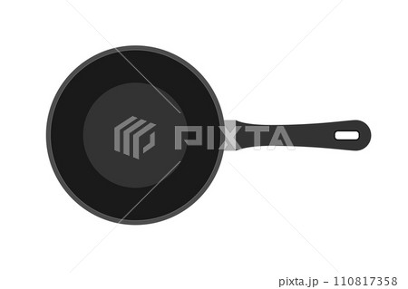 frying pan for fry food on fire stock vector illustration frying pan for fry food on fire stock vector illustration 110817358