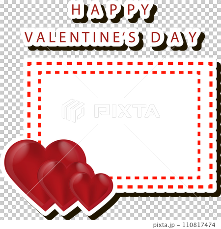 Beautiful illustration on theme of celebrating annual holiday Valentine's Day 110817474
