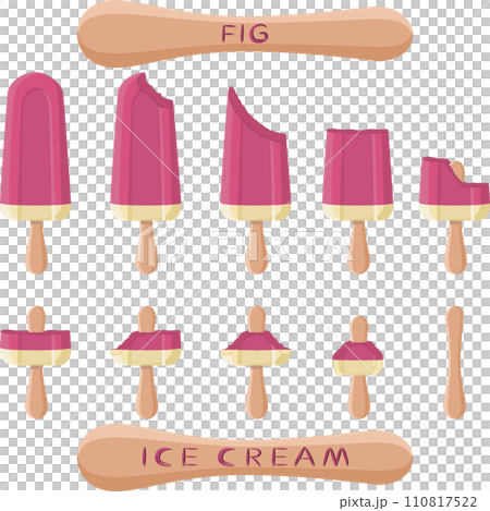 Big set various sweet tasty natural ice cream 110817522