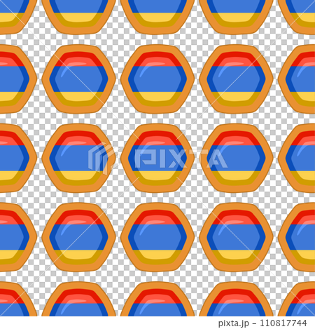 Pattern cookie with flag country Armenia in tasty biscuit Pattern cookie with flag country Armenia in tasty biscuit 110817744