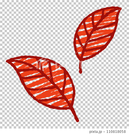 簡單的秋天葉子圖 110818058