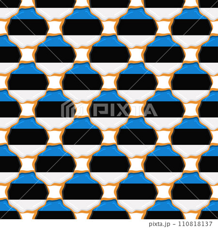 Pattern cookie with flag country Estonia in tasty biscuit Pattern cookie with flag country Estonia in tasty biscuit 110818137