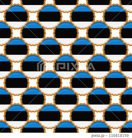Pattern cookie with flag country Estonia in tasty biscuit Pattern cookie with flag country Estonia in tasty biscuit 110818150