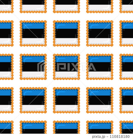 Pattern cookie with flag country Estonia in tasty biscuit 110818180
